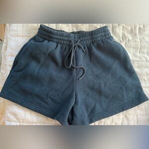 White Fox Navy Blue Sweat Shorts